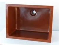 سینک پلیمری ضد اسید(آجری رنگ) 60*45